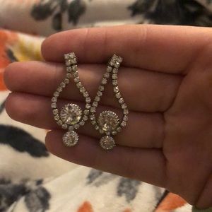 Silver Drop Down Earrings